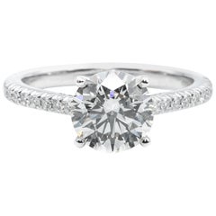 Tiffany & Co. Novo Engagement Ring with 1.56 Carat Round Centre in Platinum