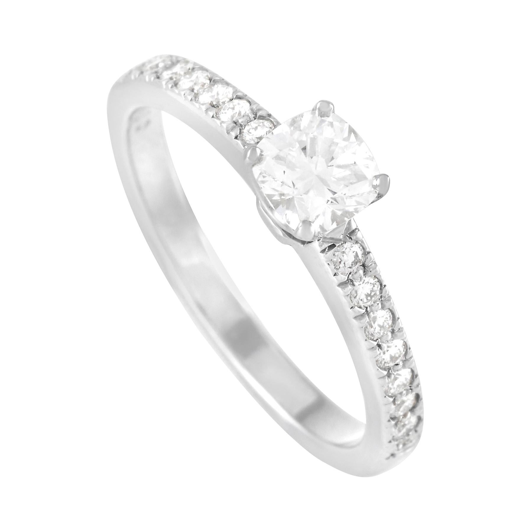 Tiffany & Co. Novo Platinum 0.61 Ct Lucida Diamond Ring