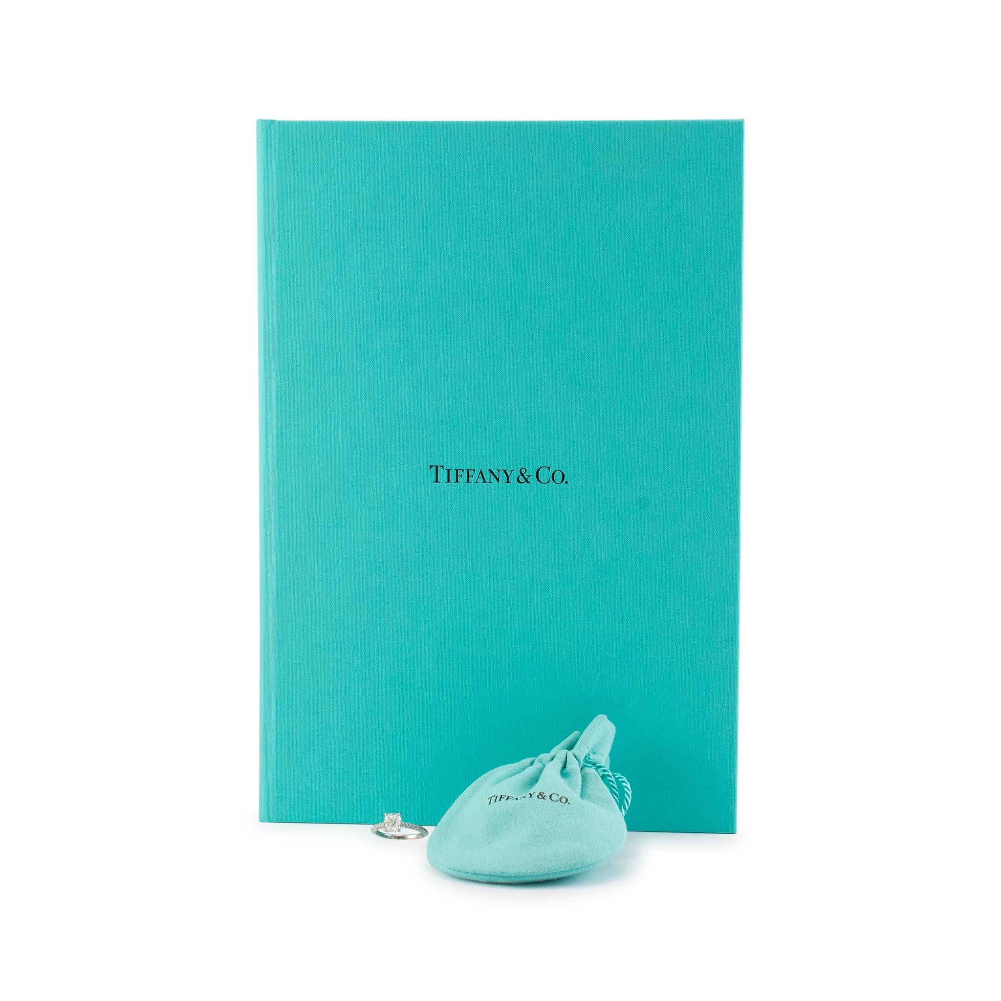 Tiffany & Co. Novo Platin 1,03 Karat Kissenschliff H VVS1 Diamant-Verlobungsring 5