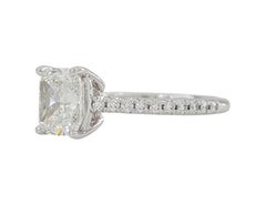 Tiffany & Co. Novo Platinum Cushion Brilliant Cut Diamond Ring
