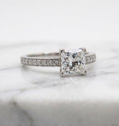 Tiffany & Co. Novo Princess Cut Diamond Engagement Ring, Platinum