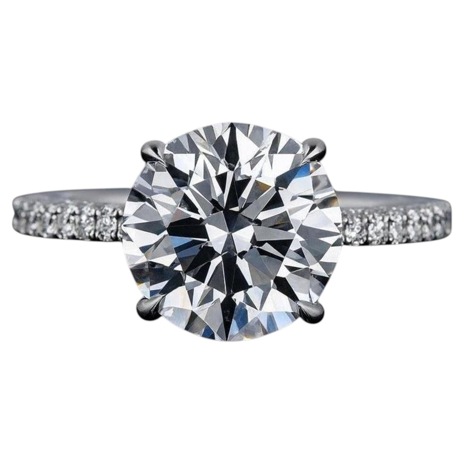 Tiffany & Co. Novo Round Diamond Platinum Engagement Ring For Sale