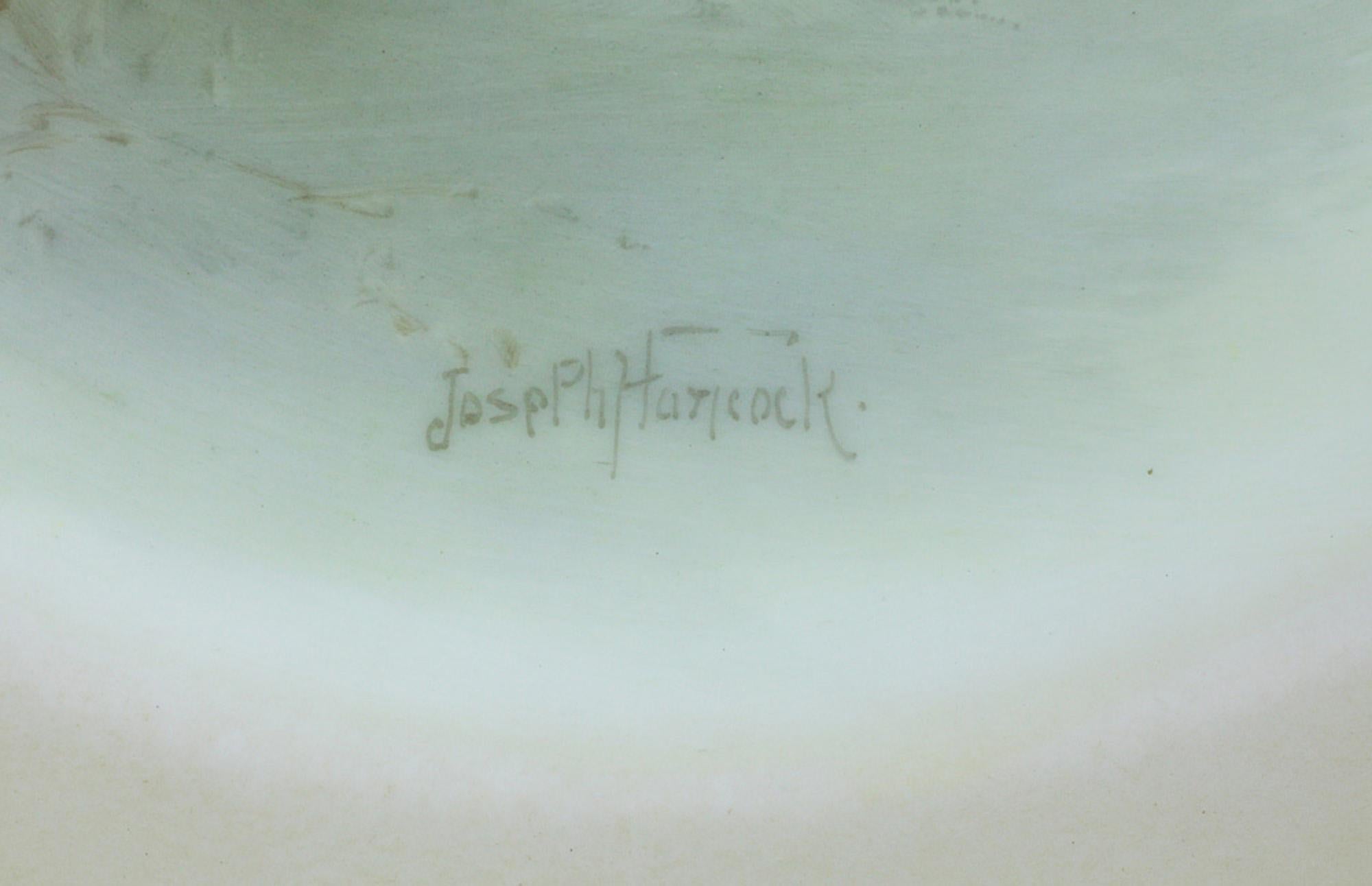 Bemalter Porzellanteller von Joseph Hancock Royal Doulton Ptarmigan, Tiffany & Co, NY im Angebot 4
