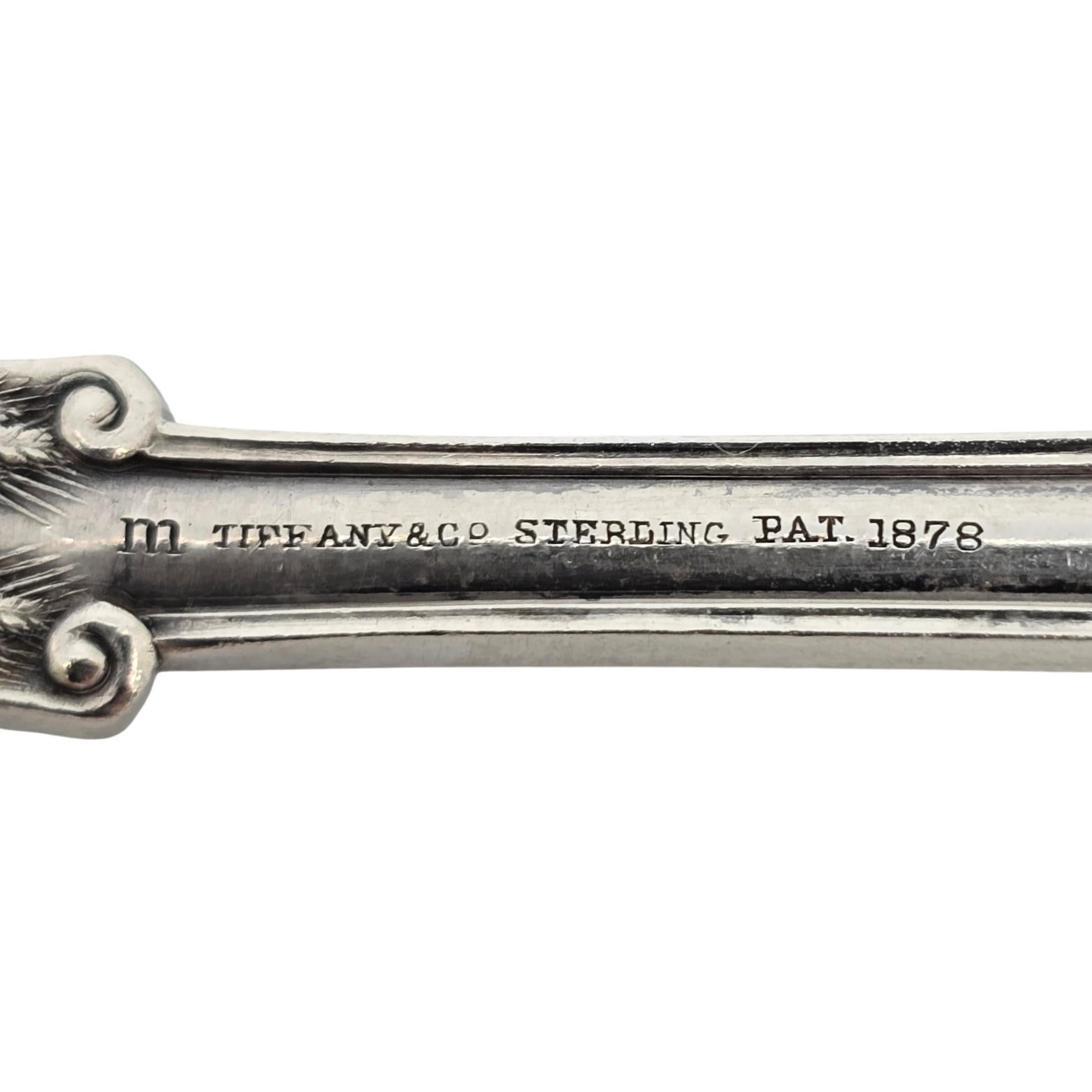 Tiffany & Co Olympian Sterling Silver Gold Wash Bowl Ice Cream Spoon Mono #20366 5