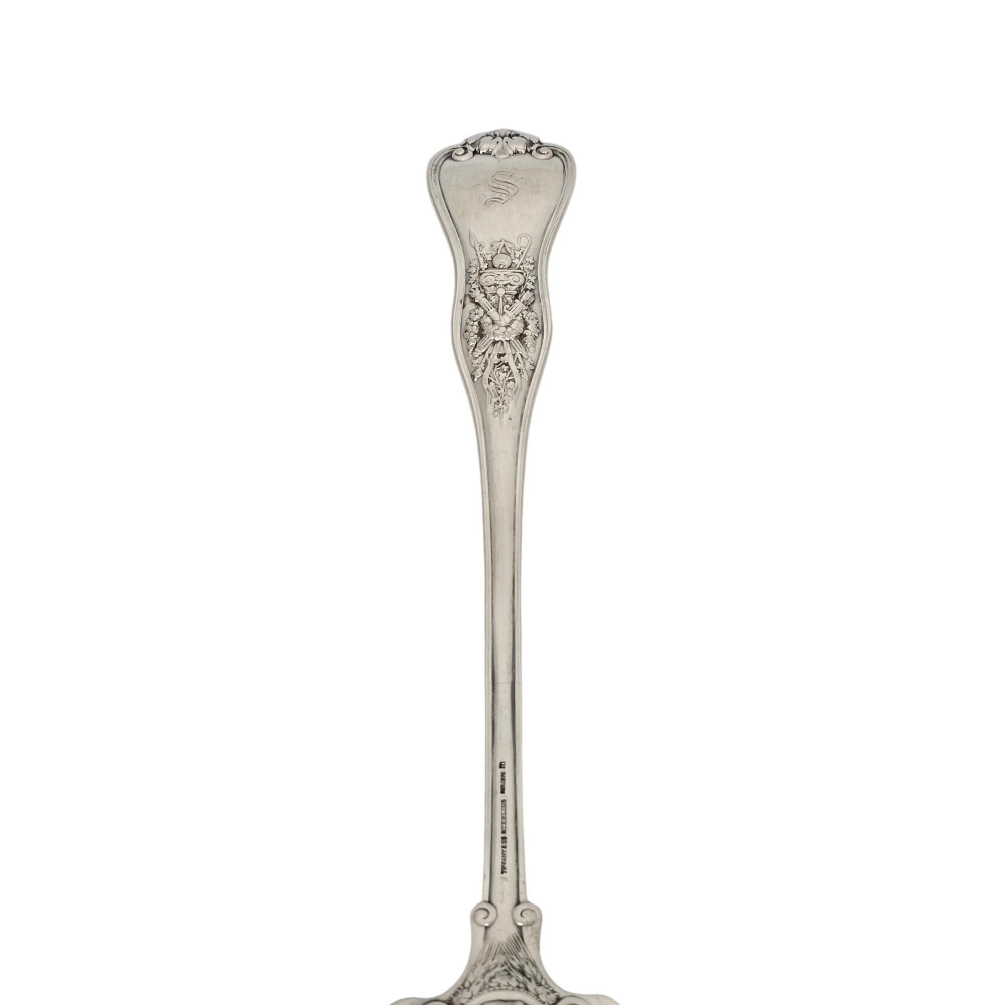 Cucchiaio da insalata in argento Sterling Tiffany & Co. con Mono 10