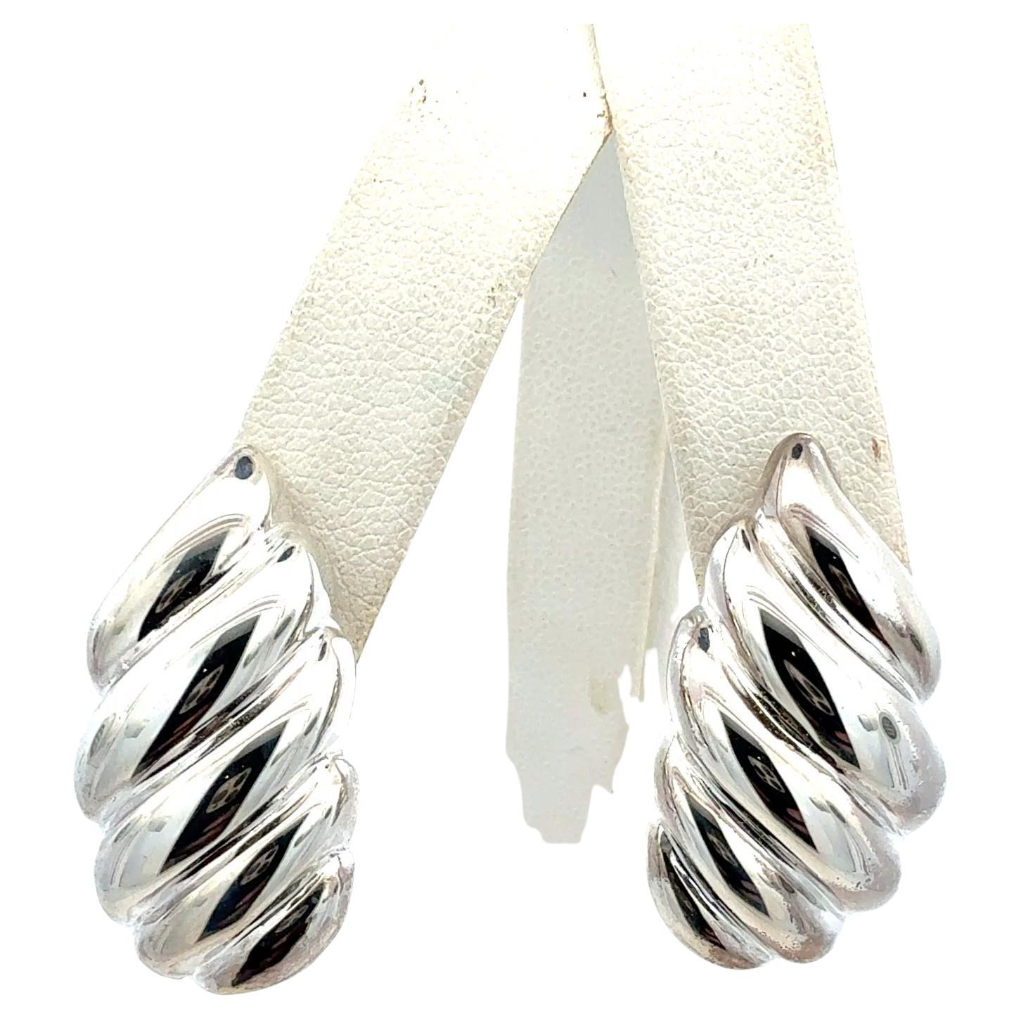 Tiffany 
Co. Orecchini Omega Back in argento Sterling Estate