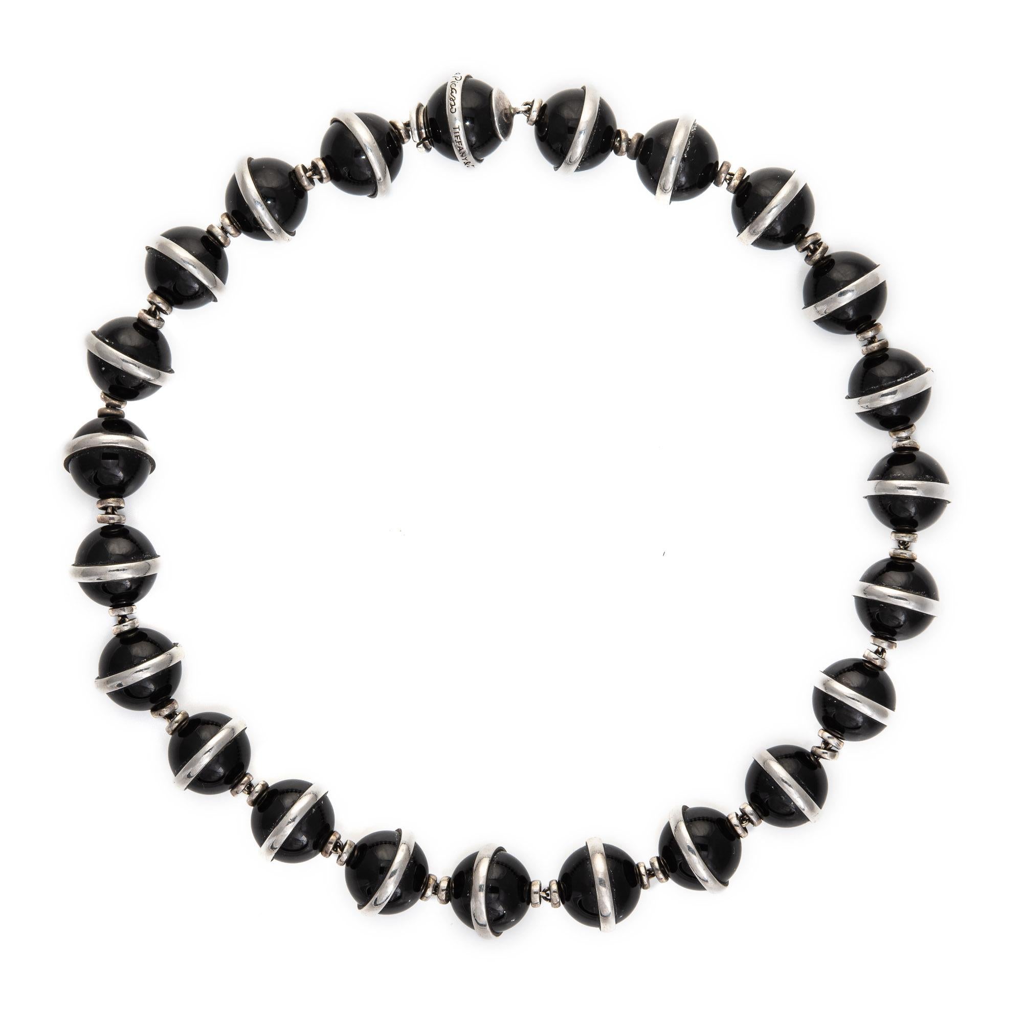 tiffany black bead bracelet