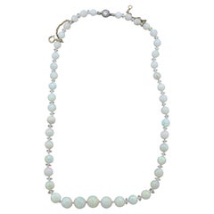 Tiffany & Co. Opal Bead Diamond Crystal Gold Necklace