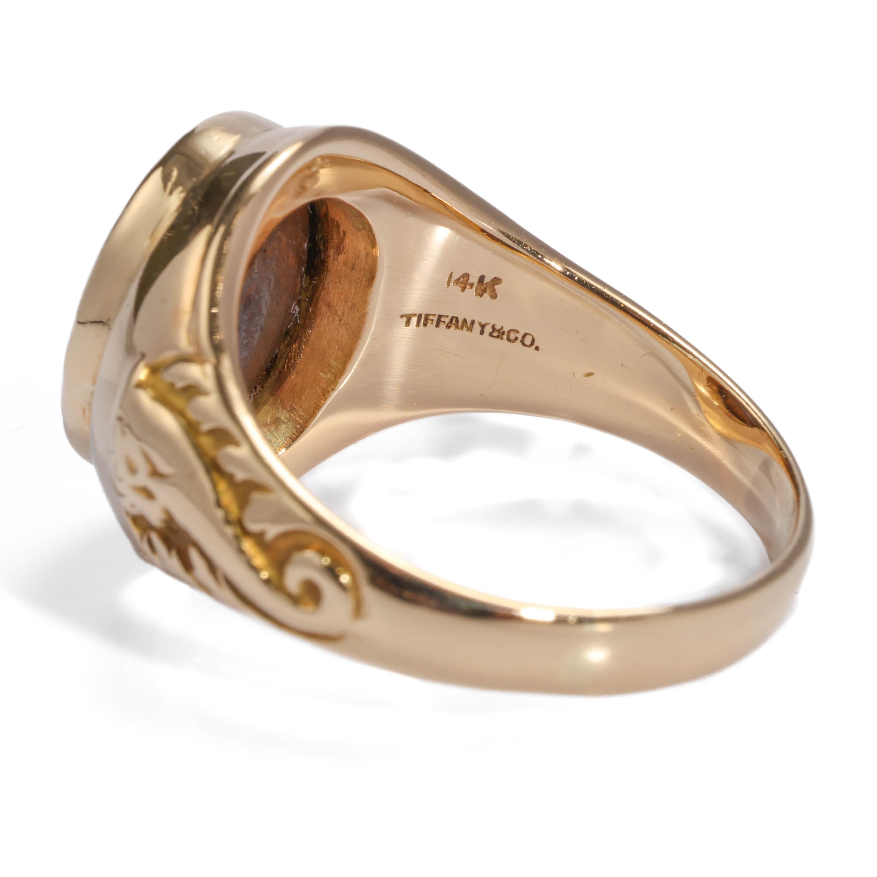 Tiffany & Co. Opal Ring Art Deco Size 9.5 2