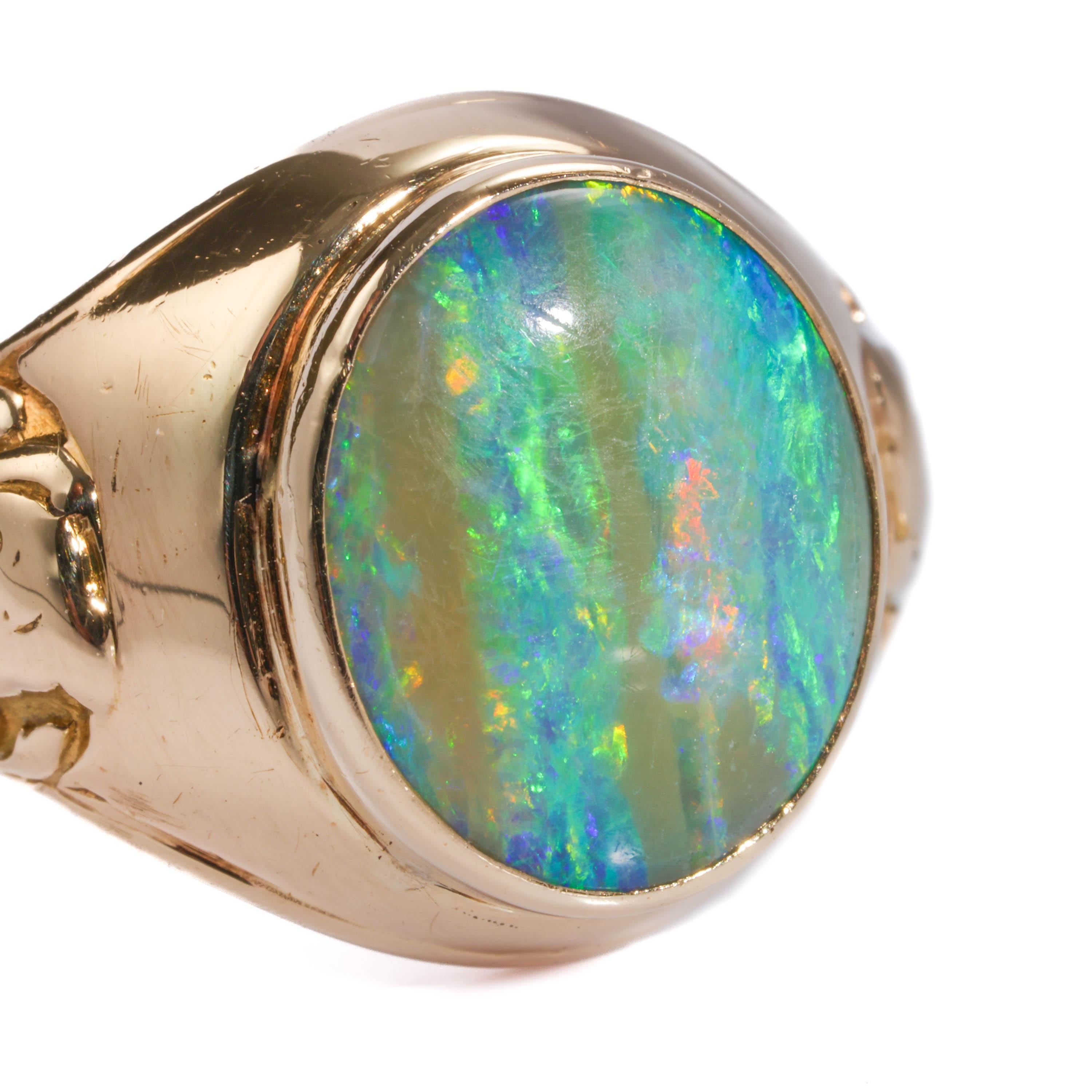 Tiffany & Co. Opal Ring Art Deco Size 9.5 1