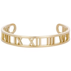 Tiffany & Co. Open Atlas Roman Numeral Bracelet en or jaune 18 carats