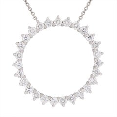 Tiffany & Co. Open Circle Diamond Pendant
