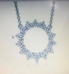 Tiffany & Co. Open Circle Diamond Pendant in Platinum