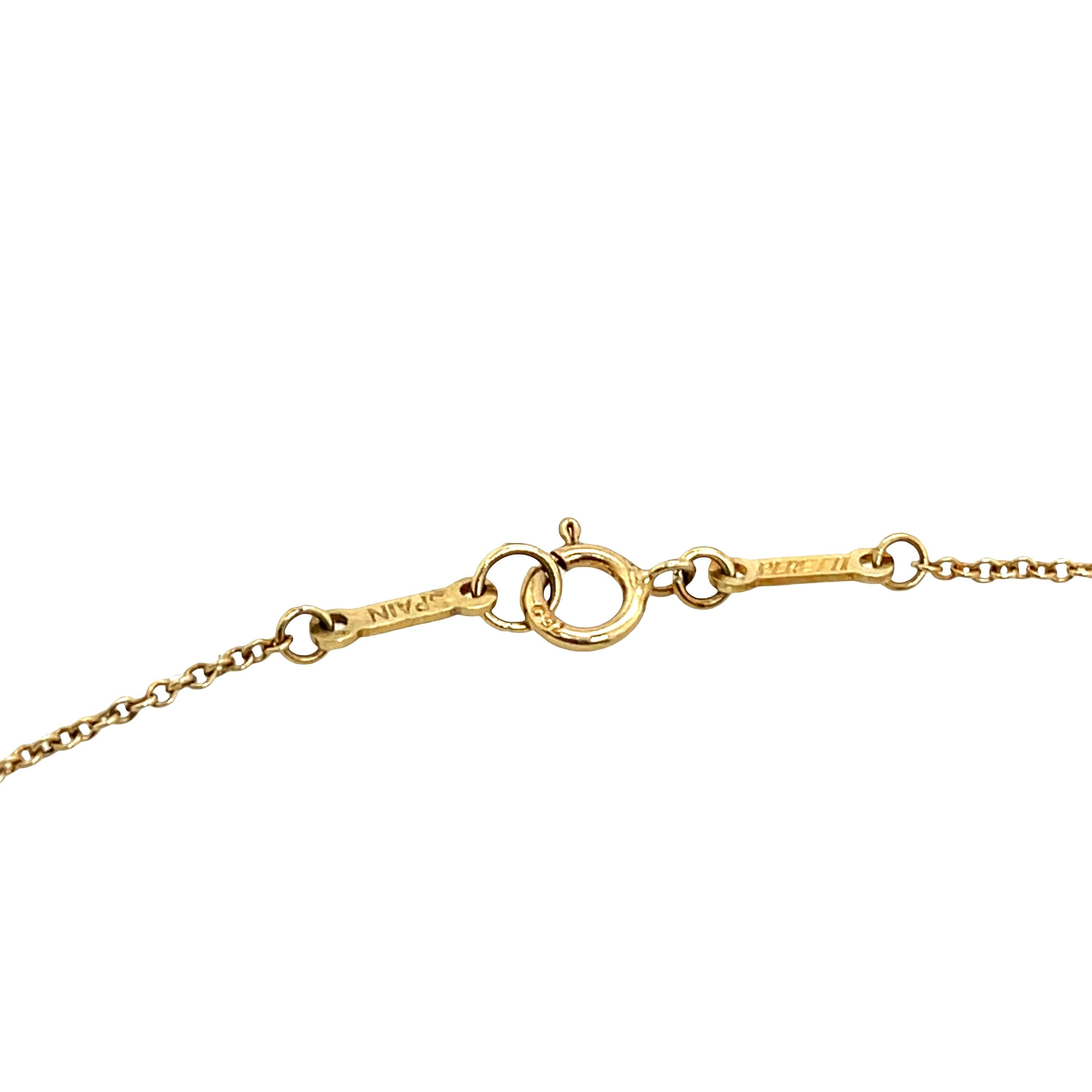 Tiffany & Co. Collar de Diamantes Corazón Abierto en Oro Amarillo de 18 ct Corte redondo en venta