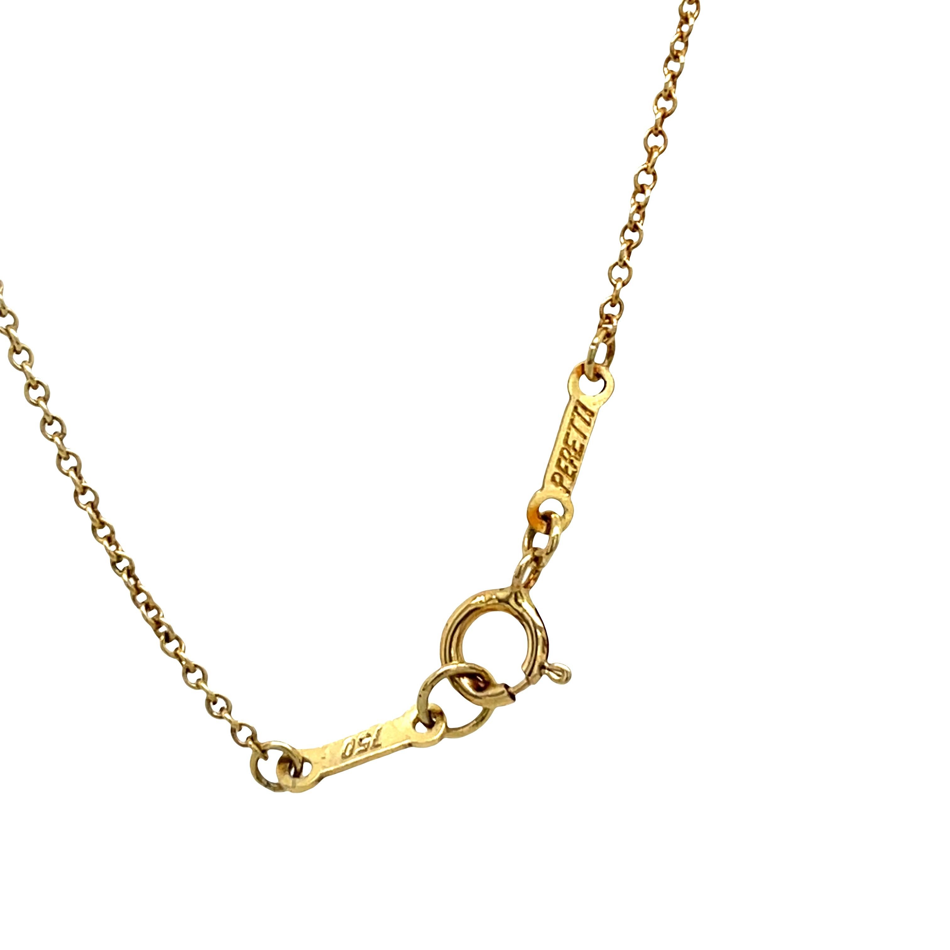 De las mujeres Tiffany & Co. Collar de Diamantes Corazón Abierto en Oro Amarillo de 18 ct en venta