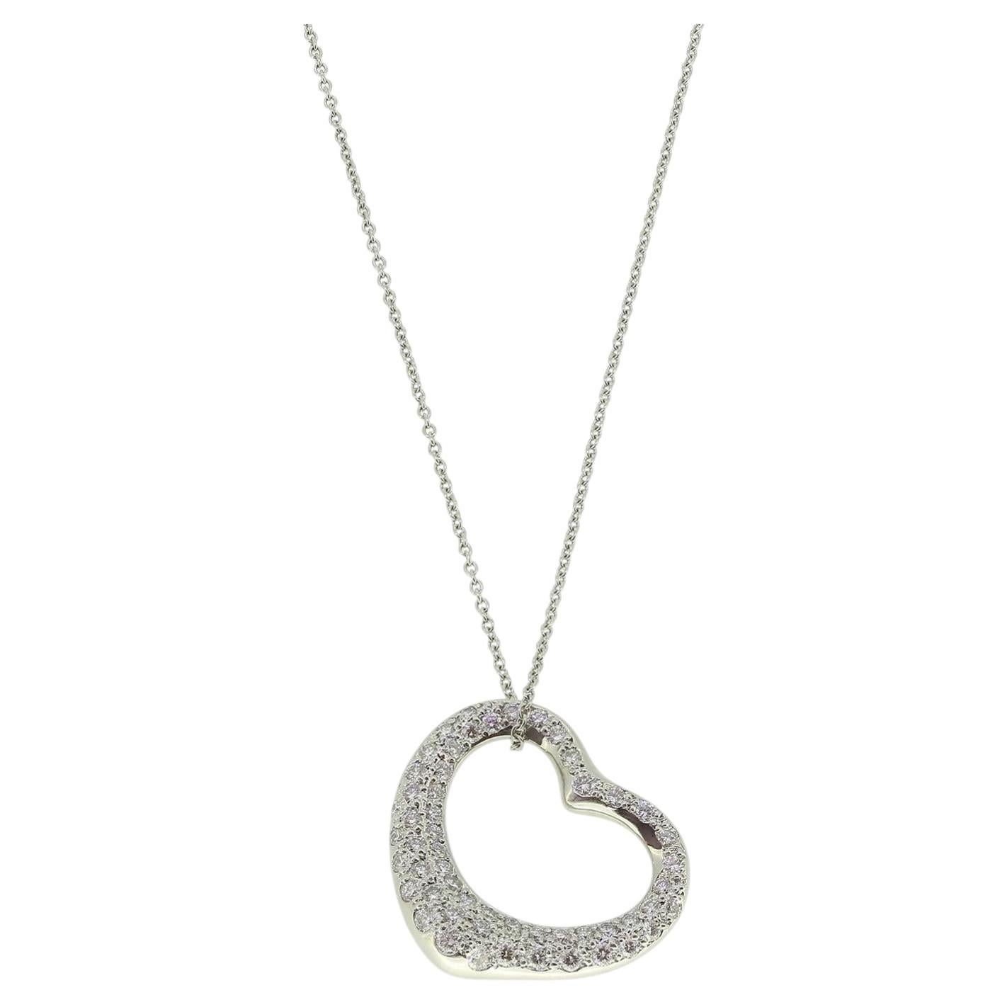 Tiffany & Co. Collar Colgante de Diamantes Corazón Abierto