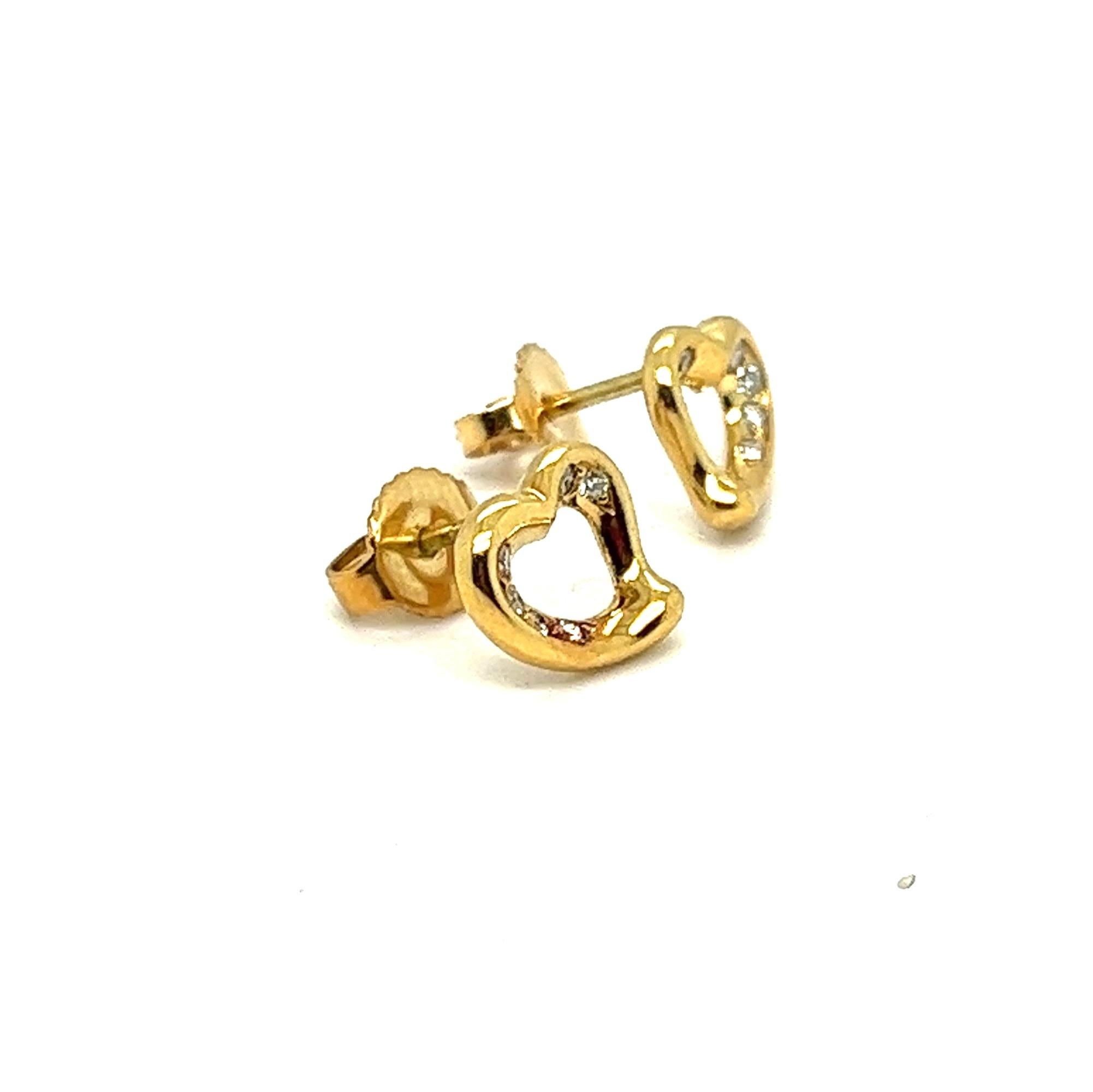 tiffany & co gold stud earrings