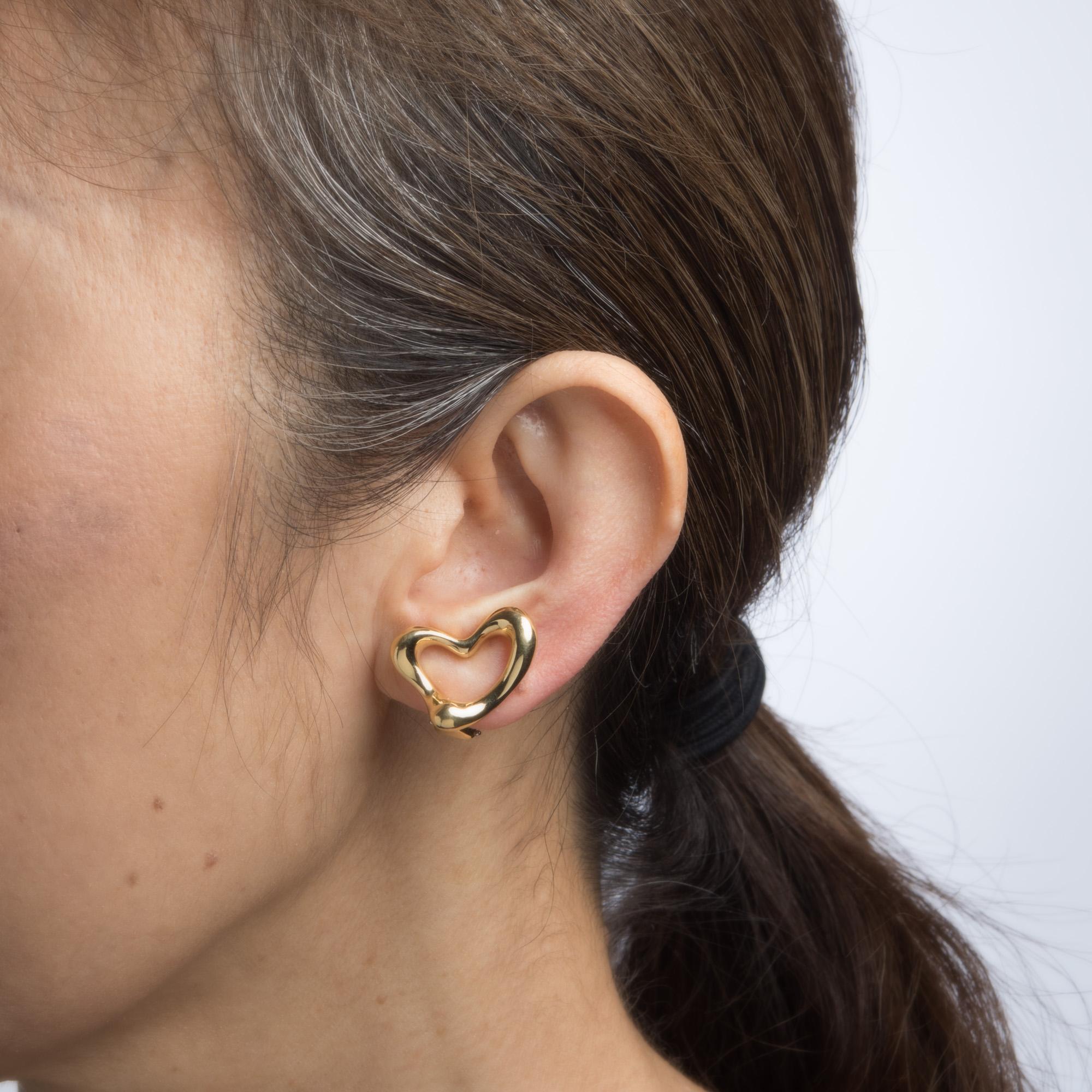 tiffany elsa peretti heart earrings