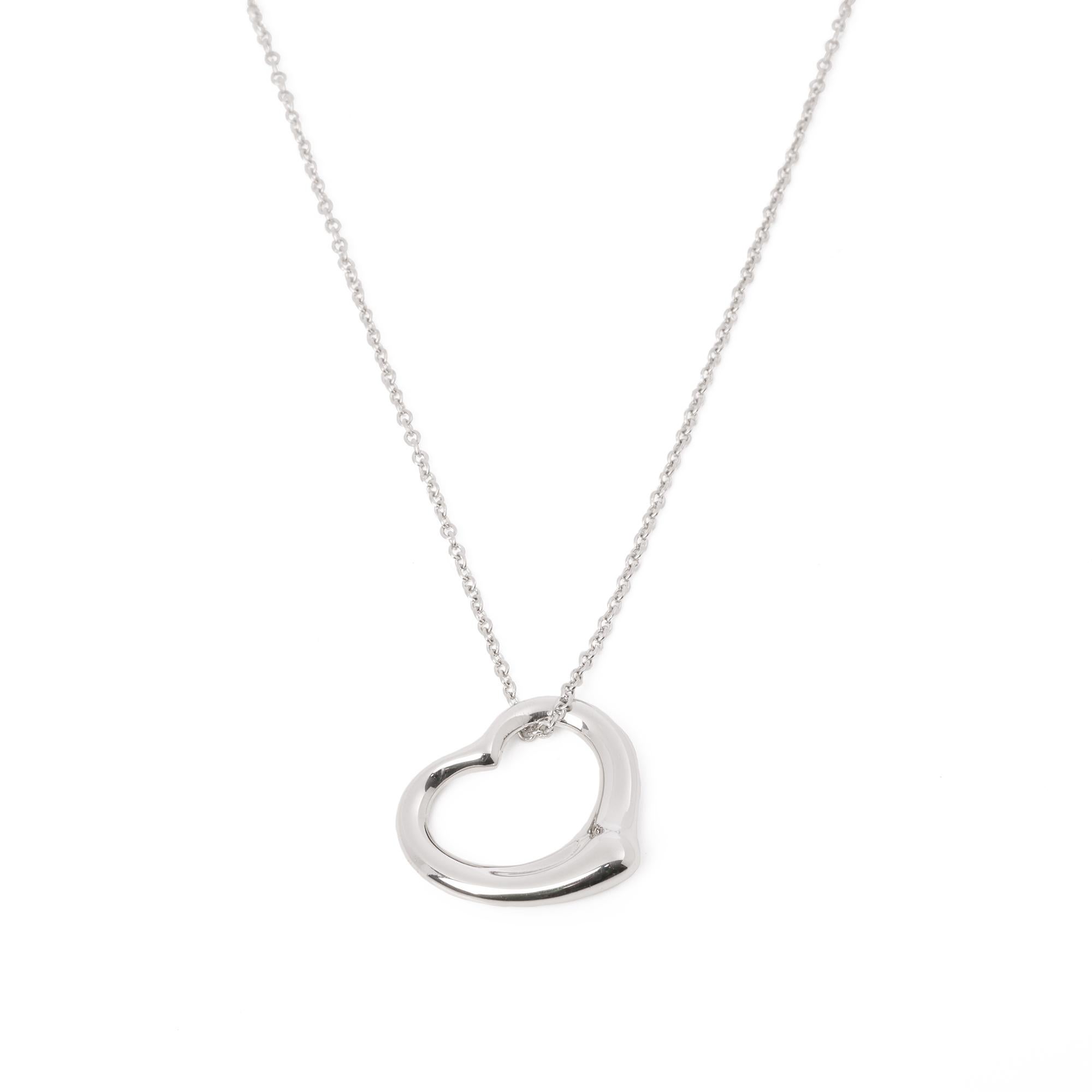 Women's Tiffany & Co Open Heart Necklace 