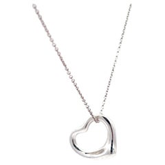 Tiffany & Co. Open Heart Necklace in Sterling Silver