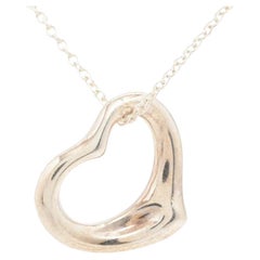Tiffany & Co. Open Heart Halskette Silber