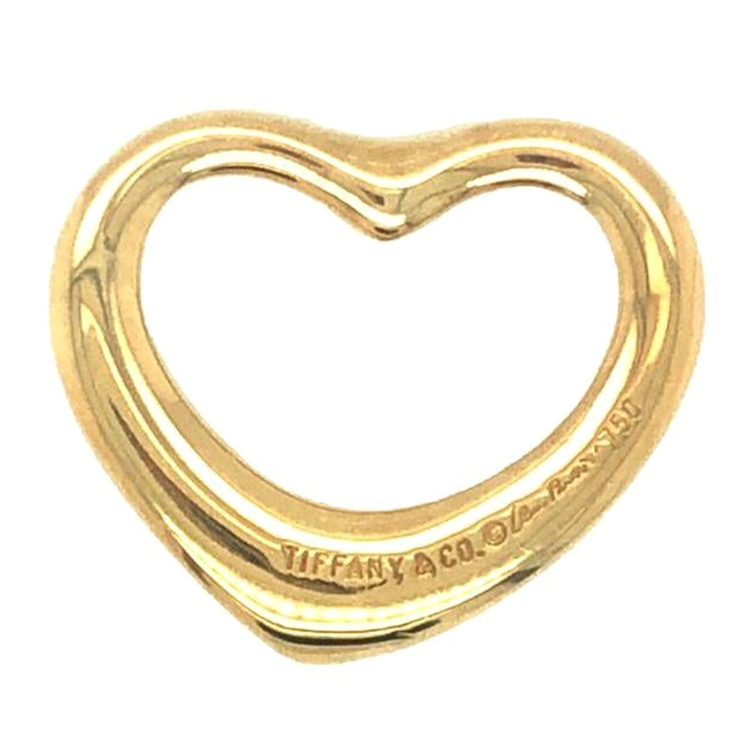 Tiffany & Co Open Heart Pendant Medium 18k Yellow Gold in vendita