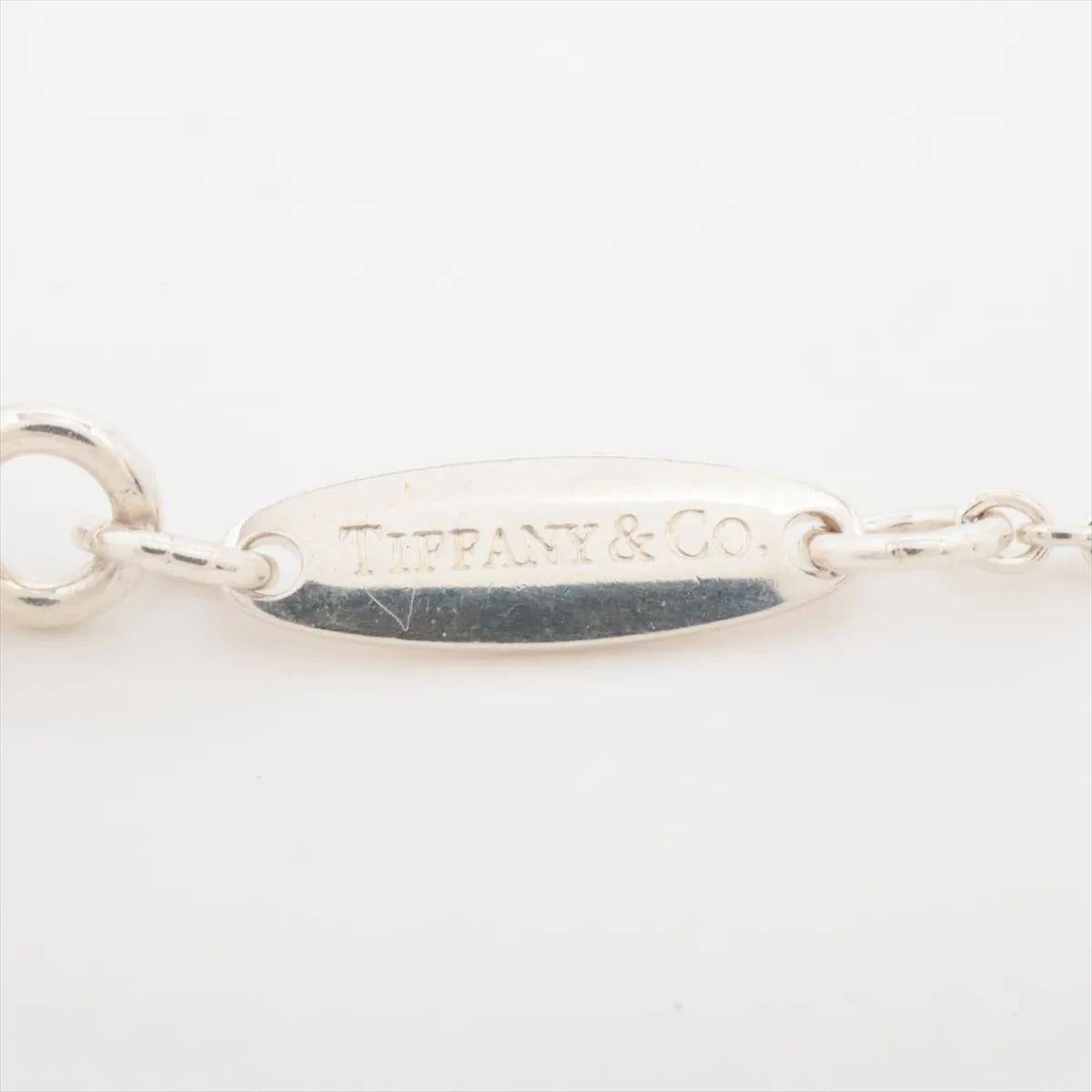Tiffany & Co. Collier avec pendentif en forme de coeur ouvert en argent 925 en vente 1