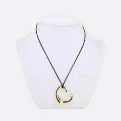 Tiffany & Co. Open Heart Pendant Necklace