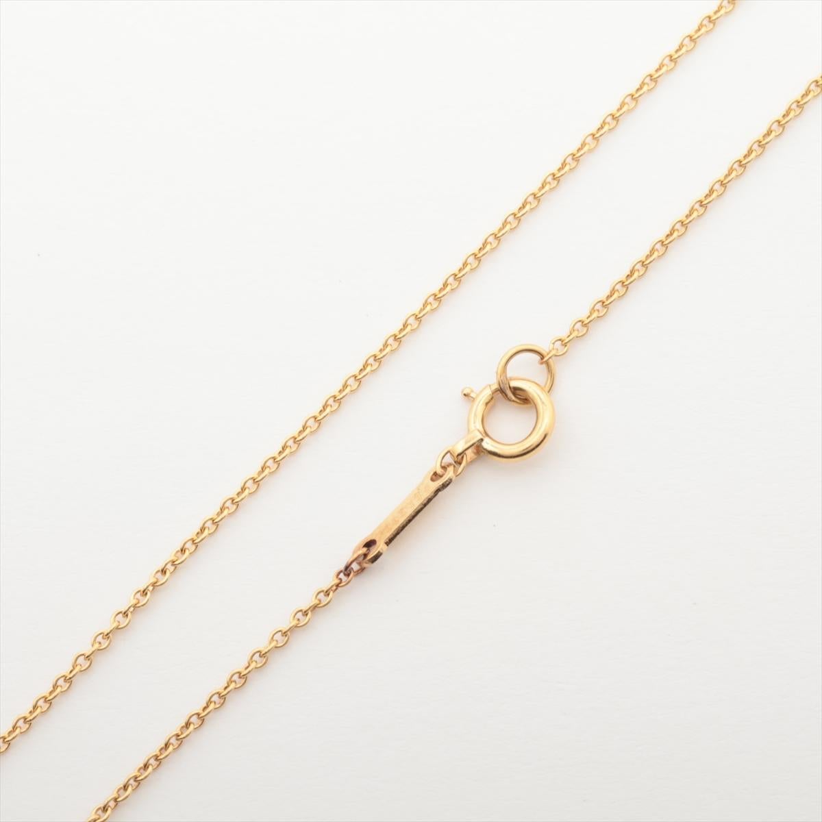 Tiffany & Co. Open Heart Pendant Necklace Gold 2