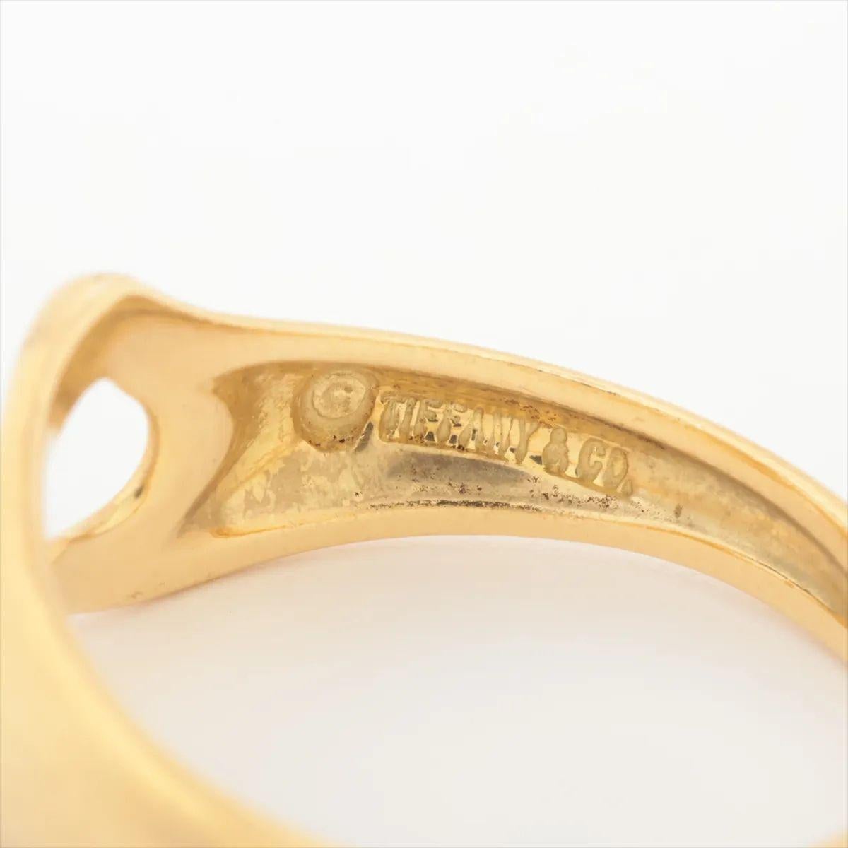 Tiffany & Co. Open Heart Ring Yellow Gold For Sale 1