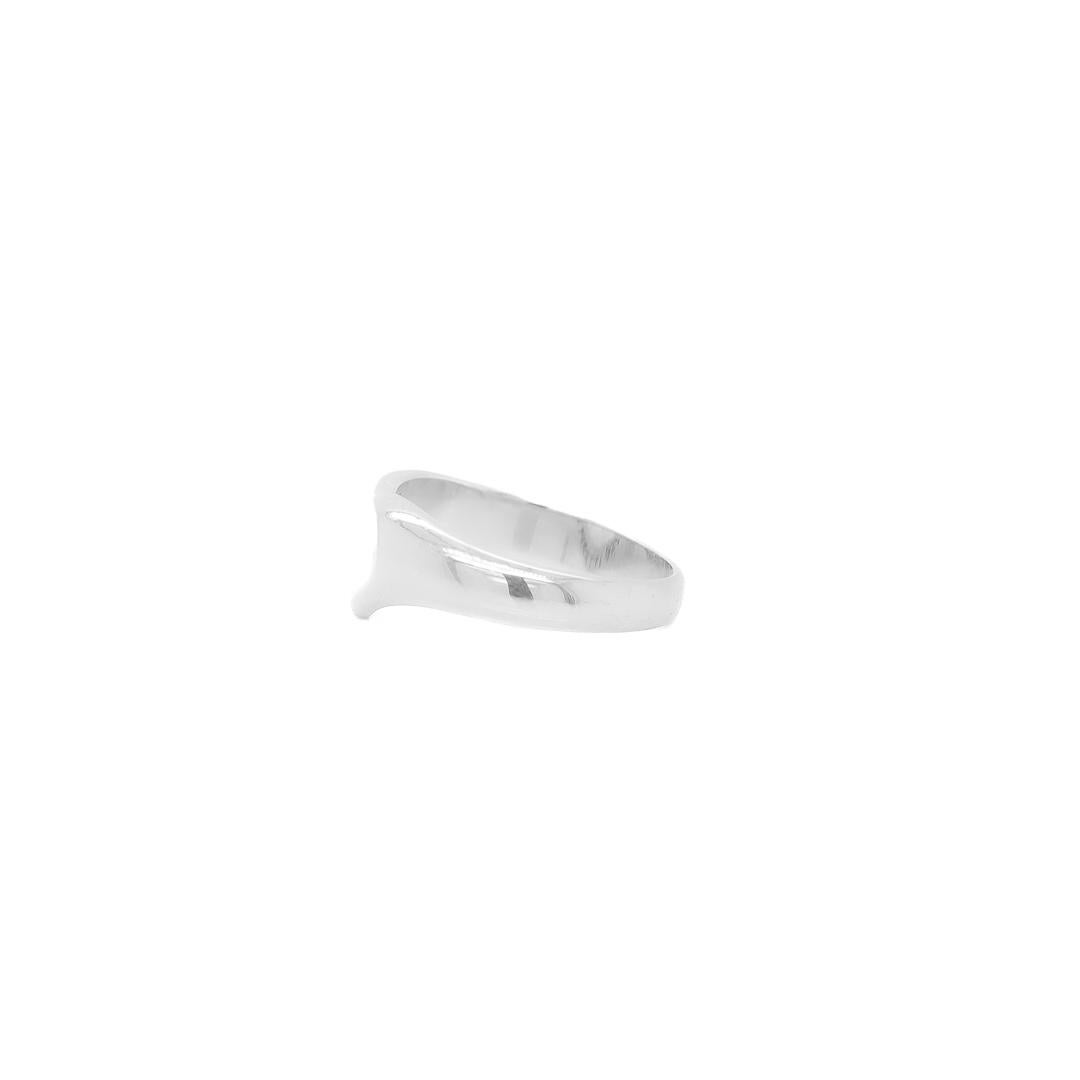 Tiffany & Co. Offener Herzring aus Sterlingsilber von Elsa Peretti Damen im Angebot