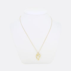 Tiffany & Co. Open Leaf Diamond Necklace