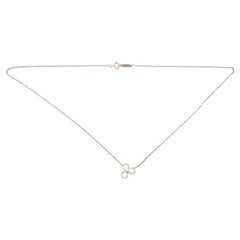 Tiffany & Co. Open Paper Flower Pendant Necklace Platinum and Diamonds Large