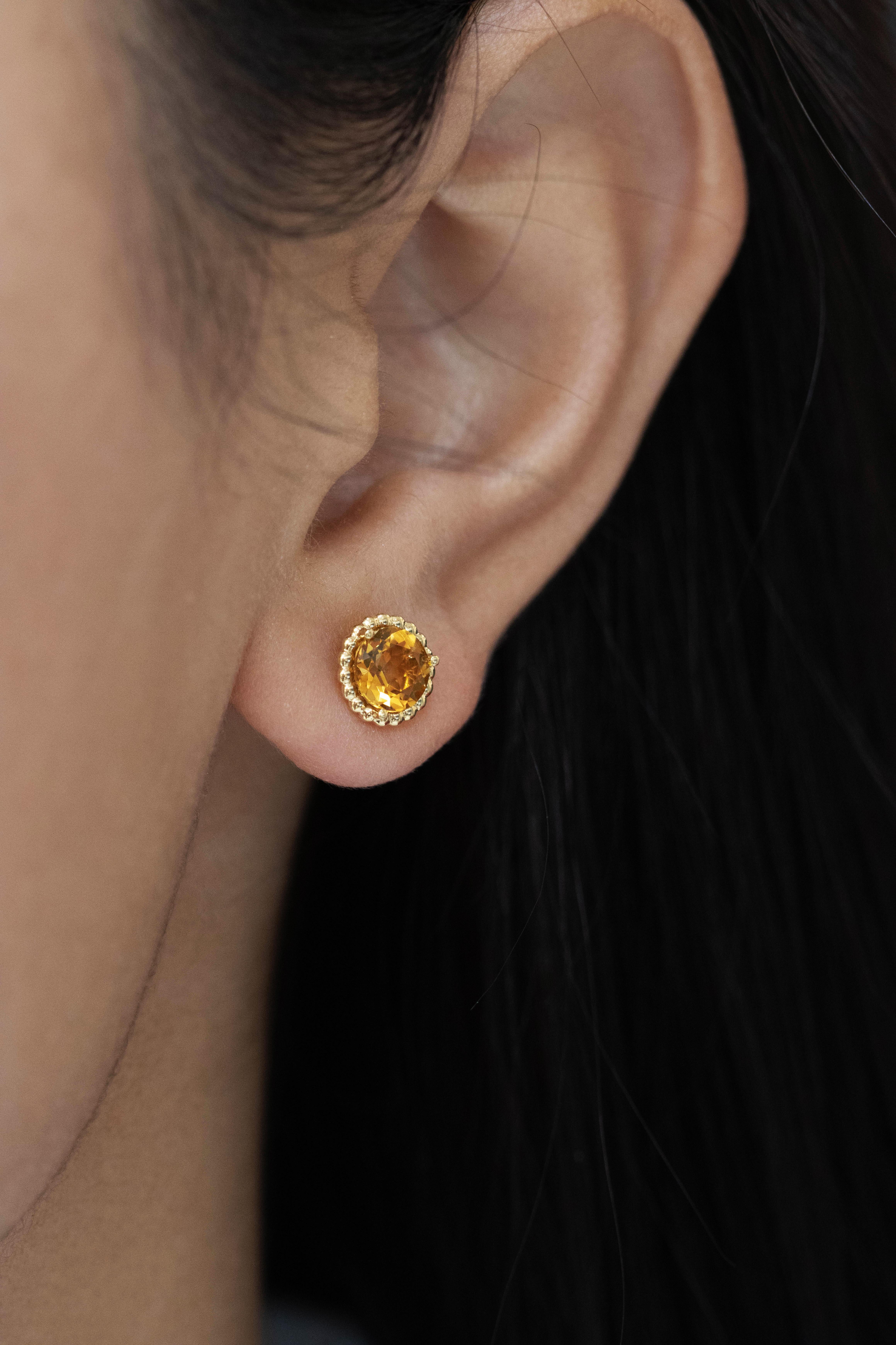 citrine earrings tiffany