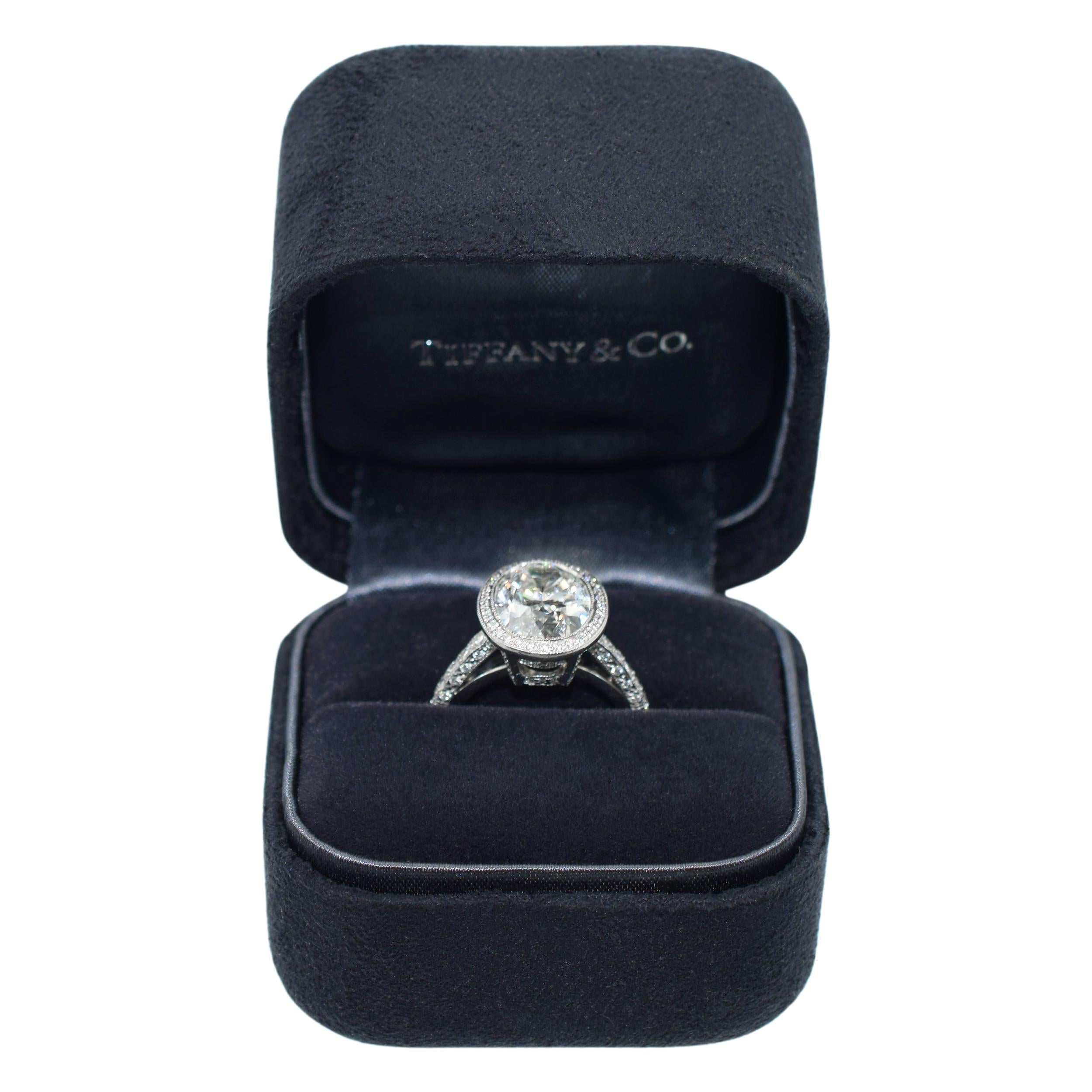 Oval Cut Tiffany & Co. Oval GIA Diamond Engagement For Sale