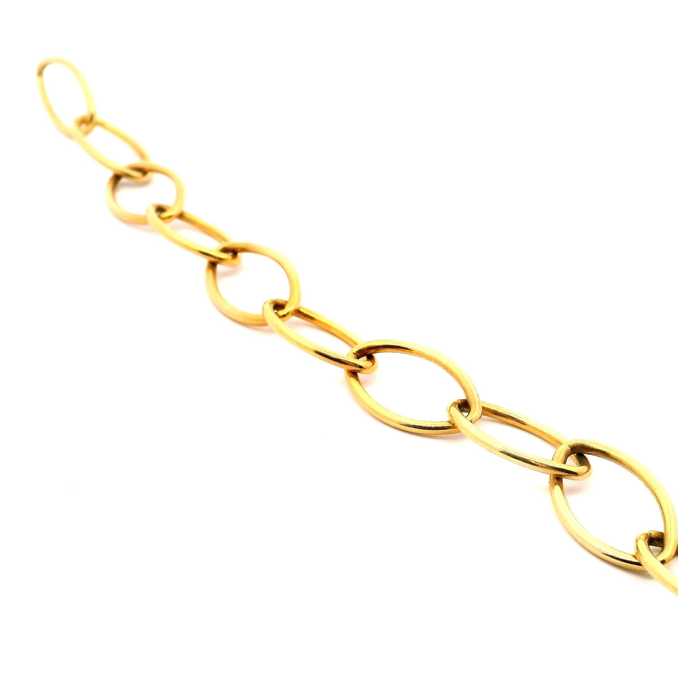 Tiffany & Co. Oval Link Bracelet In Good Condition For Sale In Sausalito, CA