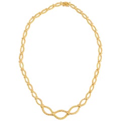 Tiffany & Co. Oval Links Gold Necklace