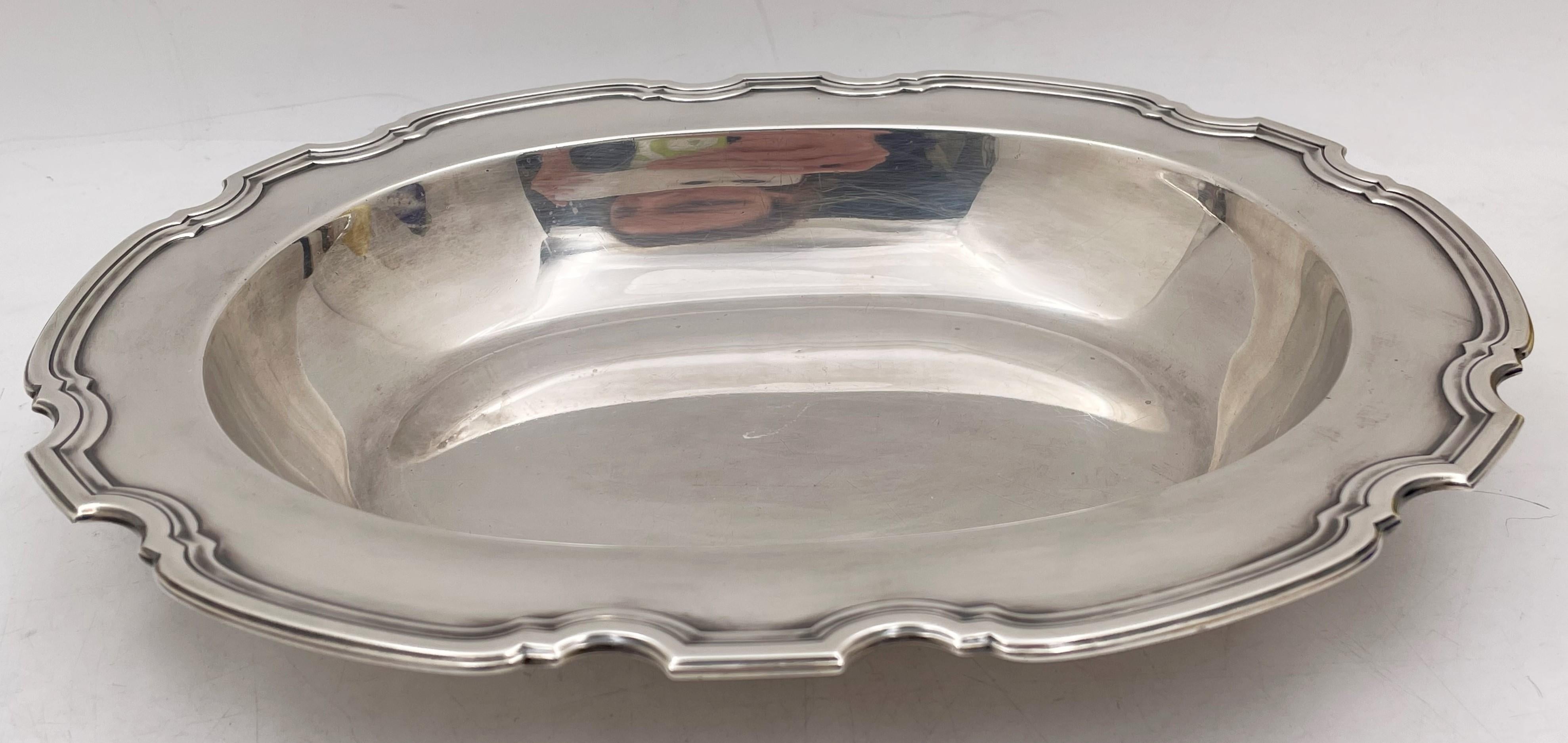 Tiffany & Co. Pair of Sterling Silver 1924 Art Deco Vegetables Dishes Hampton? In Good Condition For Sale In New York, NY
