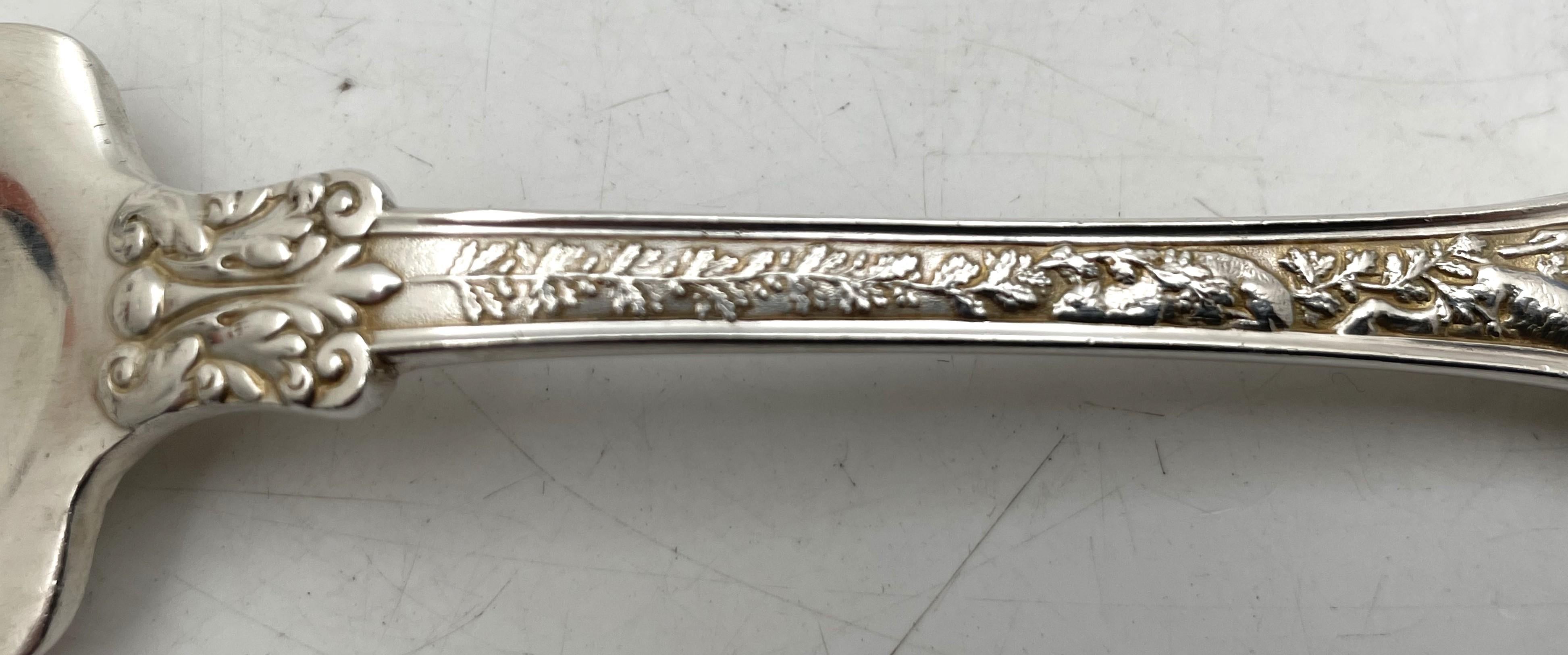 American Tiffany & Co. Pair of Sterling Silver Cold Meat Forks in Olympian Pattern For Sale