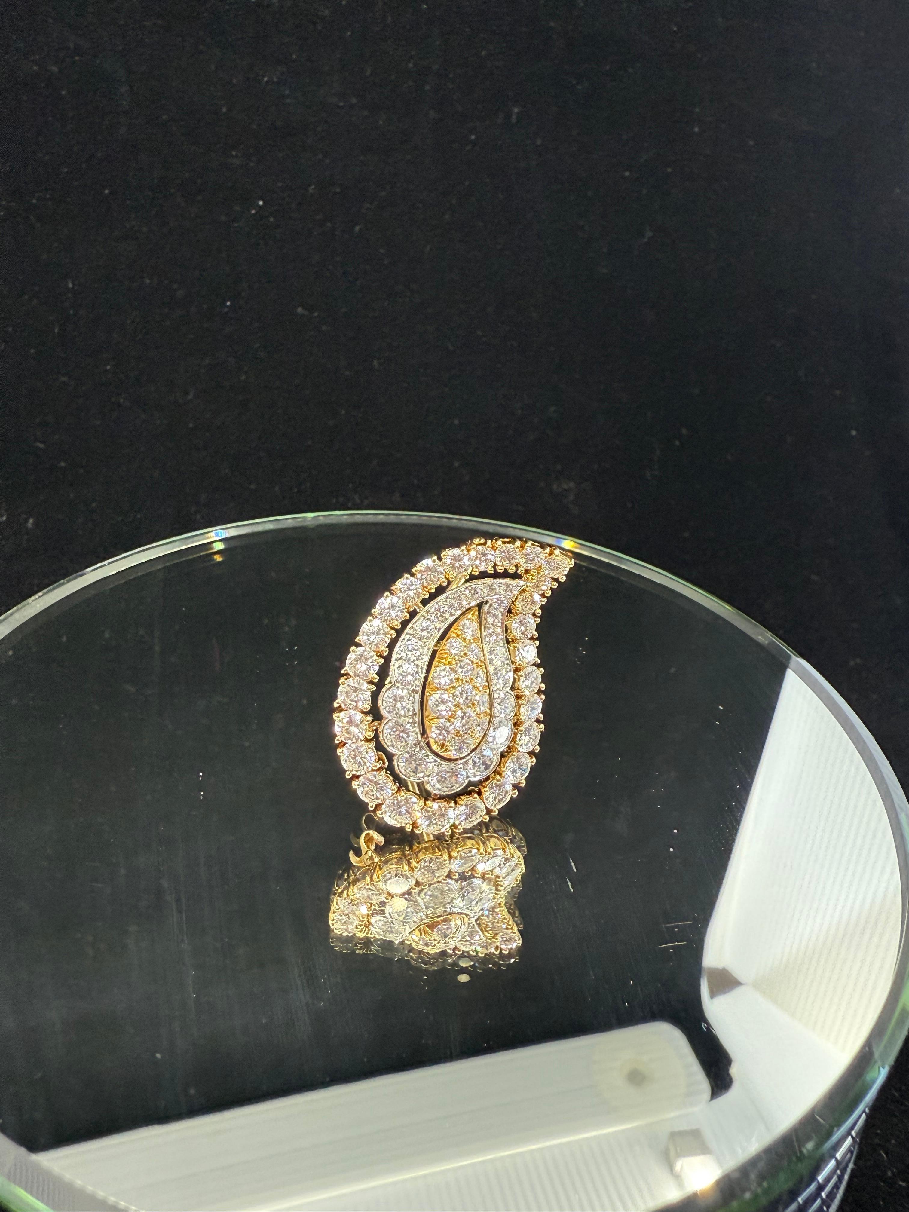 Tiffany & Co  Paisley Diamond brooch For Sale 2