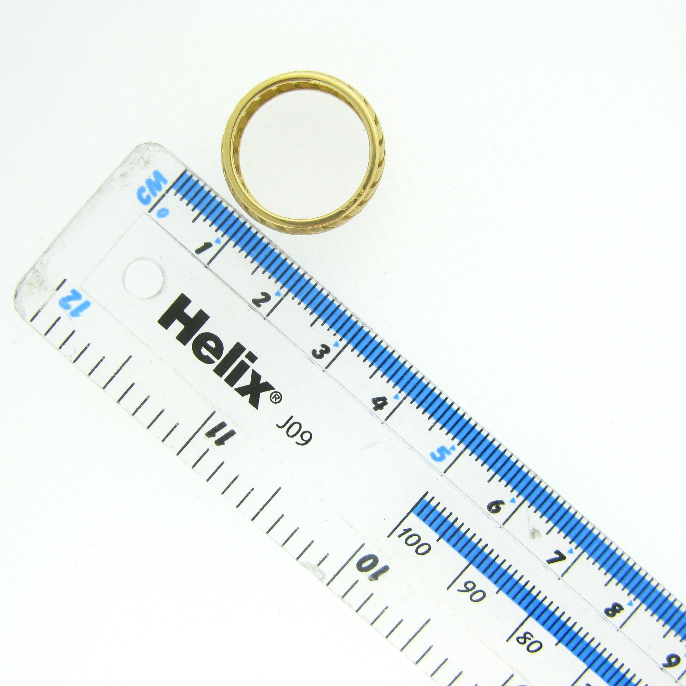 Tiffany & Co. Palm Palm Leaf Yellow Gold Paloma Picasso Band Ring In New Condition In London, GB