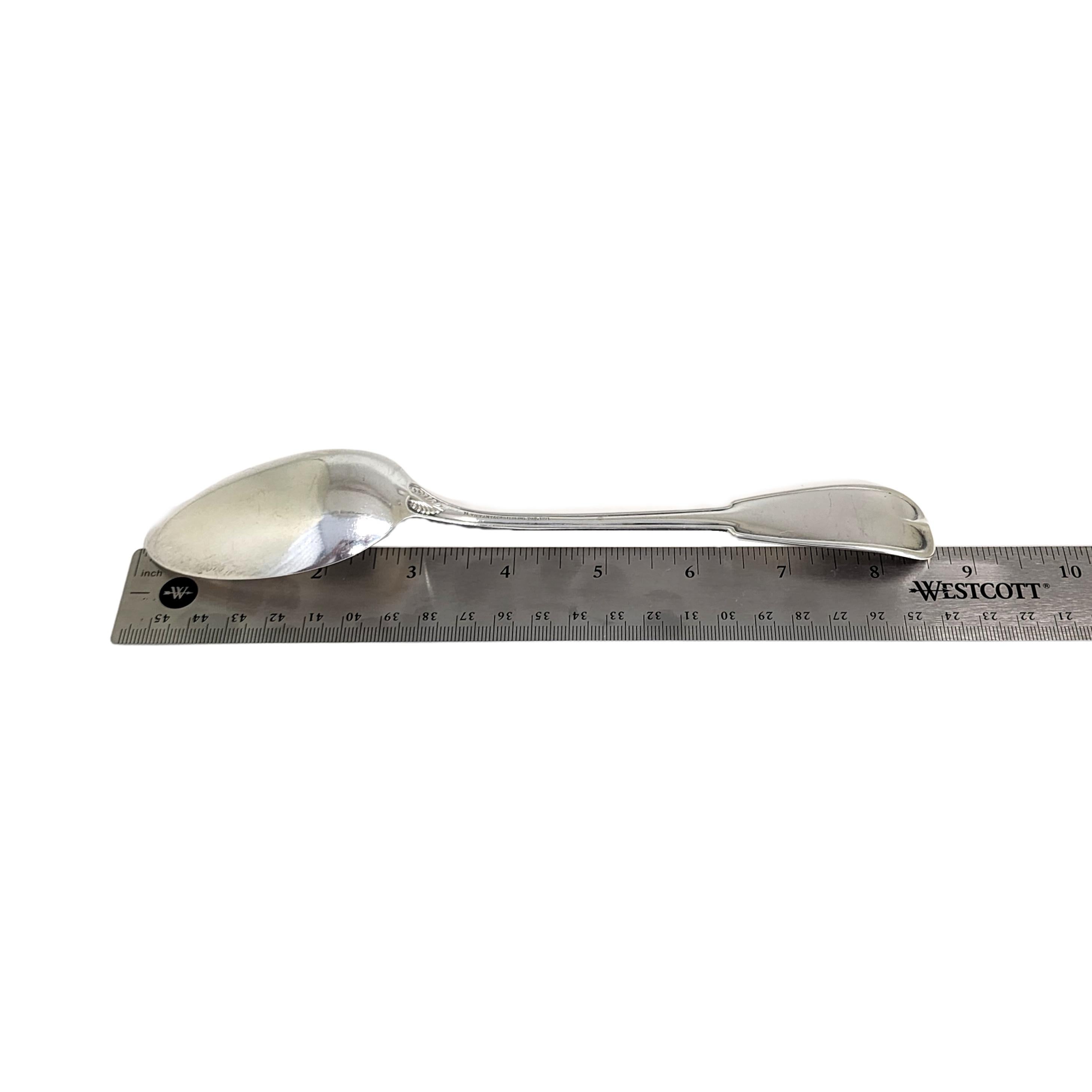 Tiffany & Co Palm Sterling Silver Tablespoon/Serving Spoon with Monogram #12568 For Sale 5