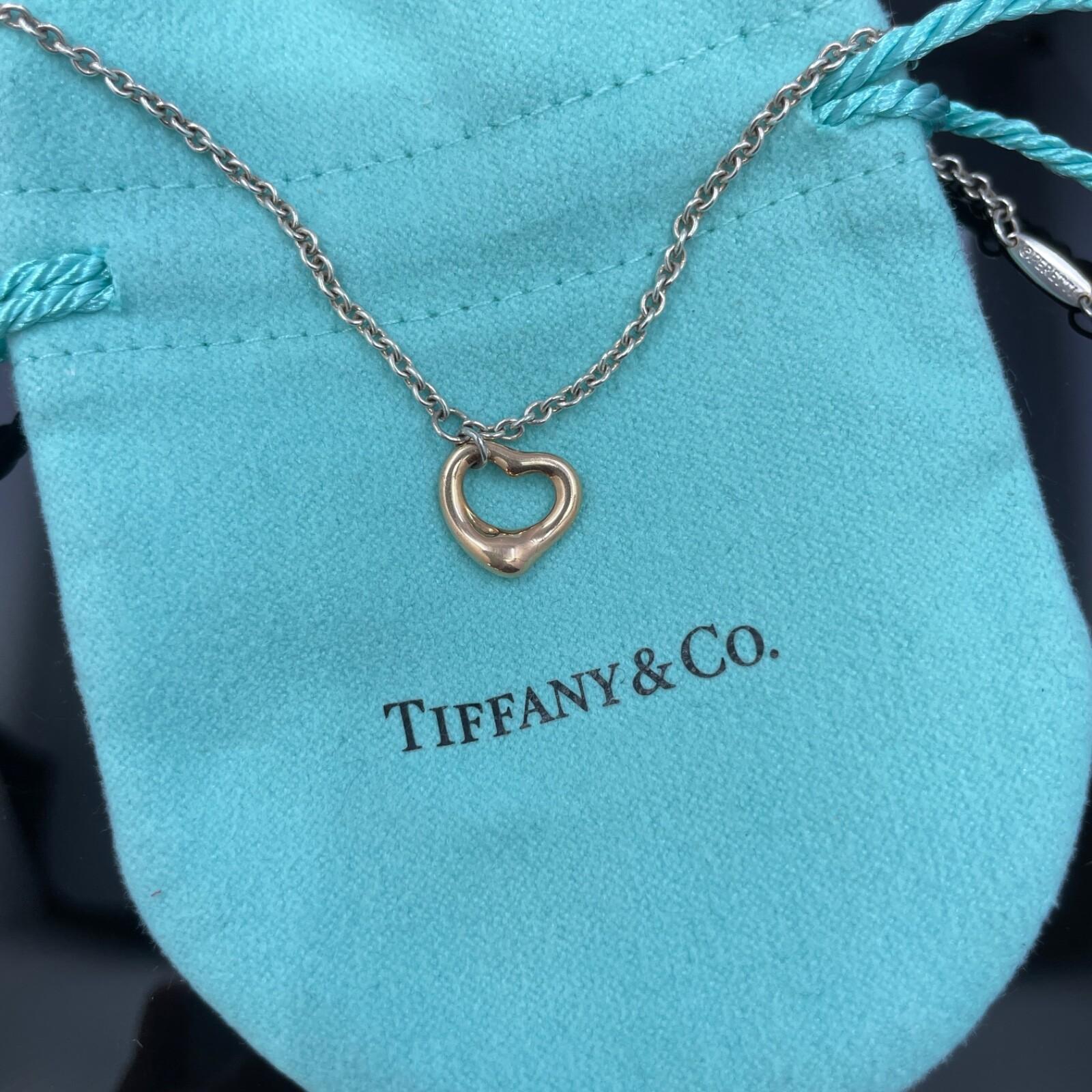 Tiffany & Co Paloma Peretti Open Heart Charm Bracelet 18k Rose Gold and Silver en vente 1