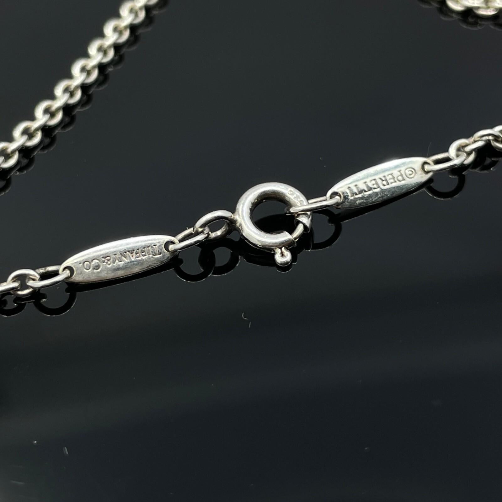 Tiffany & Co Paloma Peretti Open Heart Charm Bracelet 18k Rose Gold and Silver en vente 3