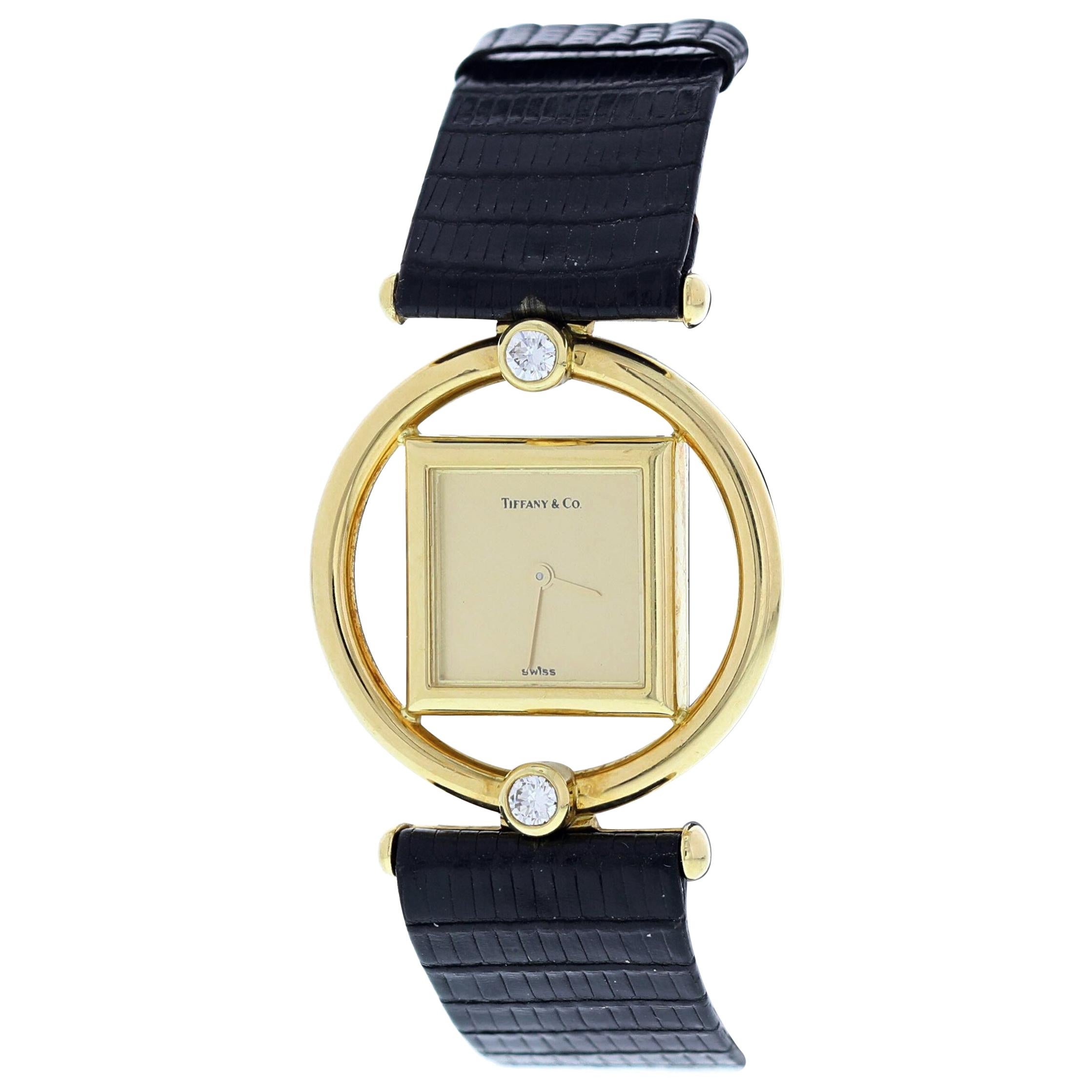 Tiffany & Co. Paloma Picaso 18 Karat Yellow Gold Ladies Watch Original Box For Sale