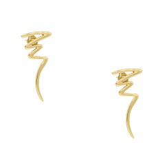 Tiffany & Co. Paloma Picasso 18 Karat Scribble Earrings In Stock