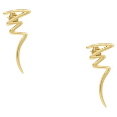 Tiffany & Co. Paloma Picasso 18 Karat Scribble Earrings In Stock