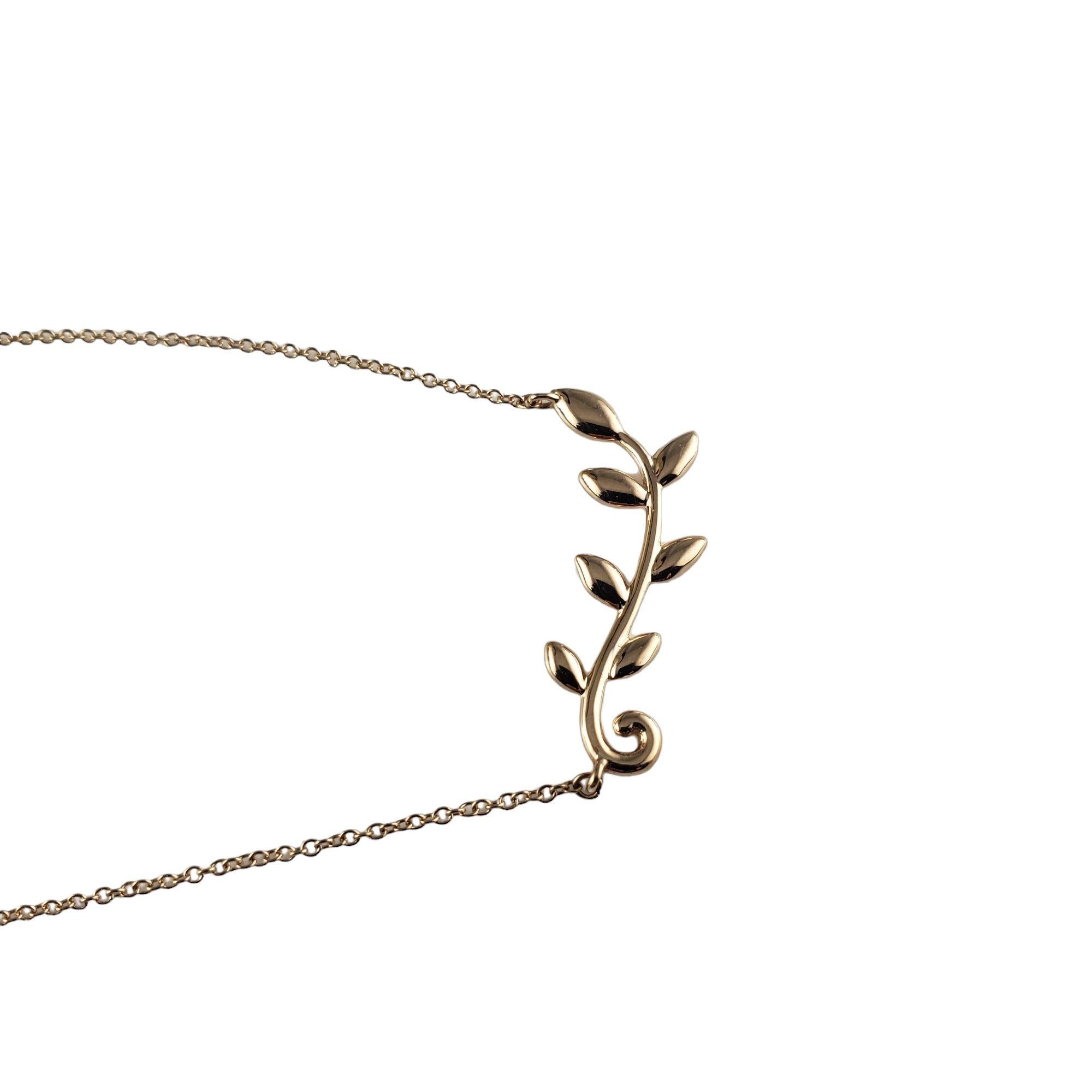 tiffany olive branch necklace