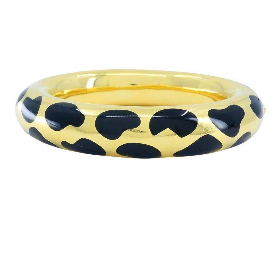 Taille mixte Tiffany & Co. Paloma Picasso Bracelet en or 18k incrusté de jade noir en vente