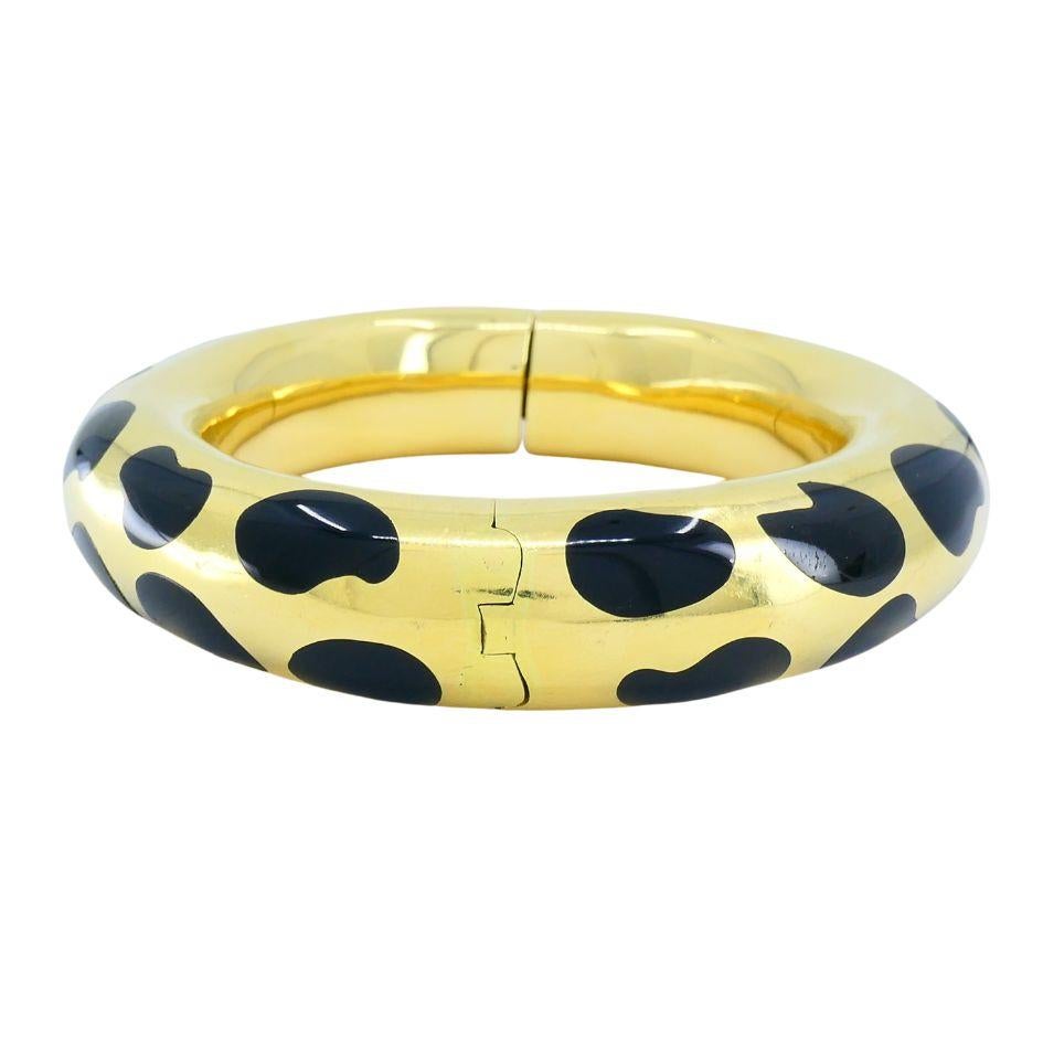 Tiffany & Co. Paloma Picasso Bracelet en or 18k incrusté de jade noir Pour femmes en vente
